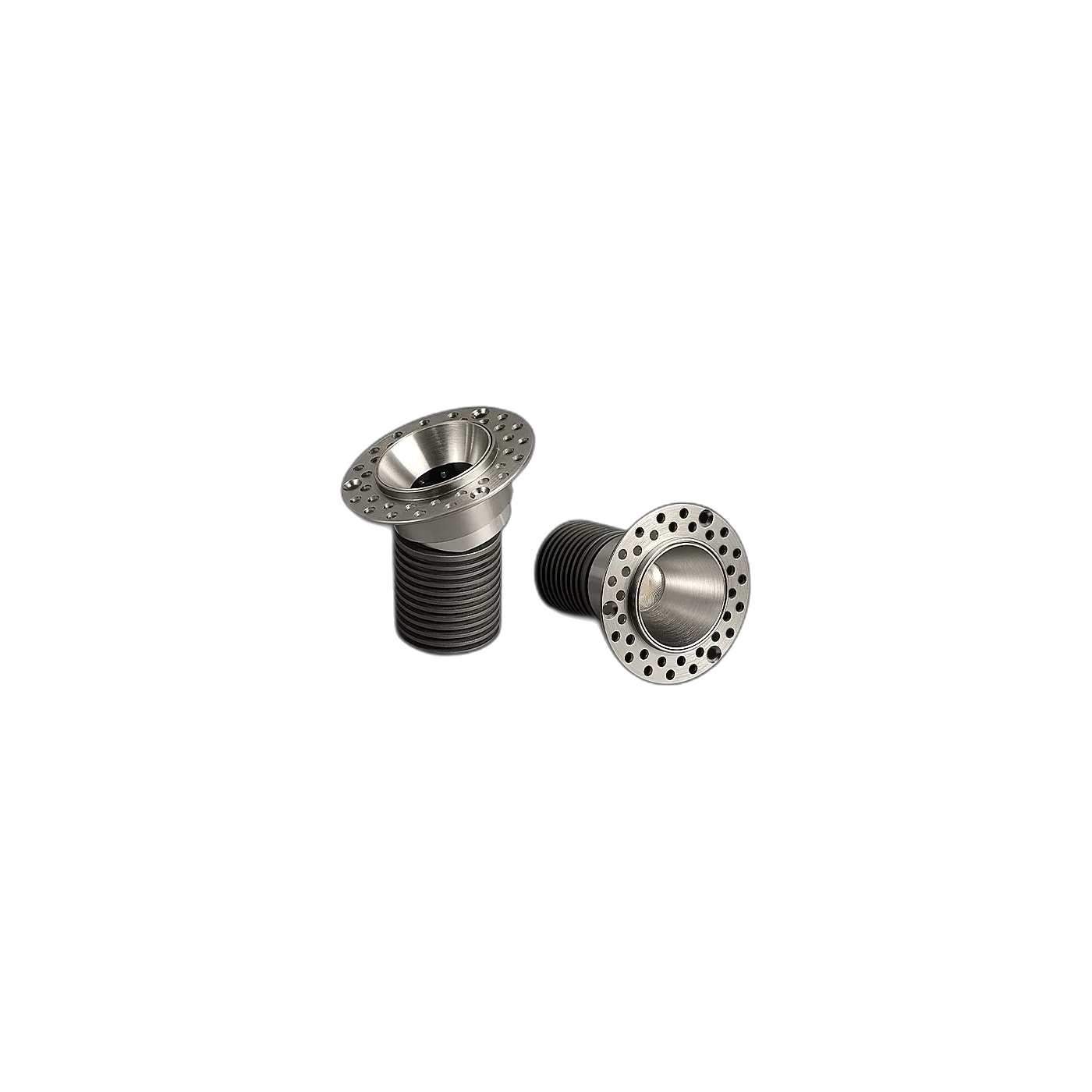 包豪斯55开孔无边框筒灯嵌入式小射灯极简不锈钢银色中古家用客厅