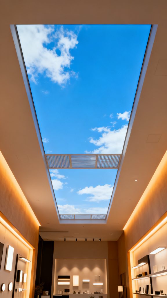展厅 · 仿天窗晴空面板灯