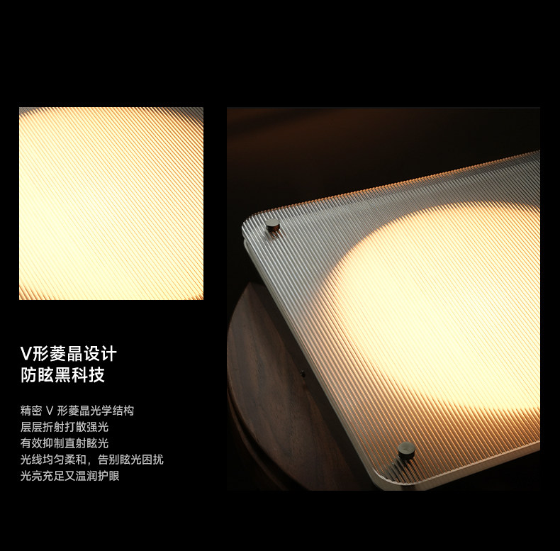 包豪斯吸顶灯不锈钢银色客厅卧室灯护眼中古冰块创意设计明装式