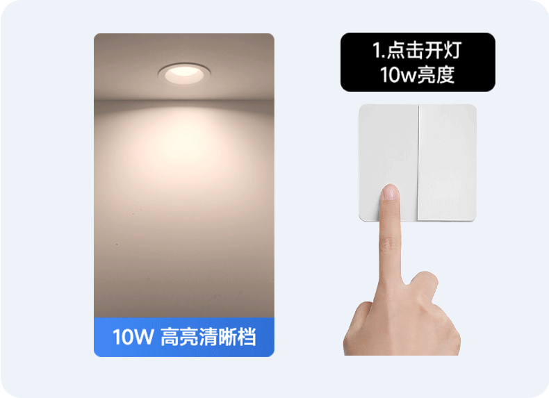 超薄筒灯侧发光嵌入式侧面灯带防眩护眼智能天花灯家用客厅无主灯