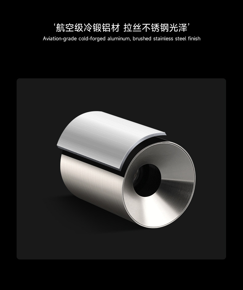明装筒灯不锈钢射灯包豪斯防眩银色中古吸顶灯工业客厅卧室无主灯