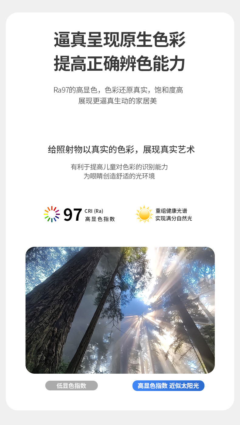 全铝吸顶灯超薄护眼全光谱圆形悬浮儿童房间卧室客厅明装LED智能