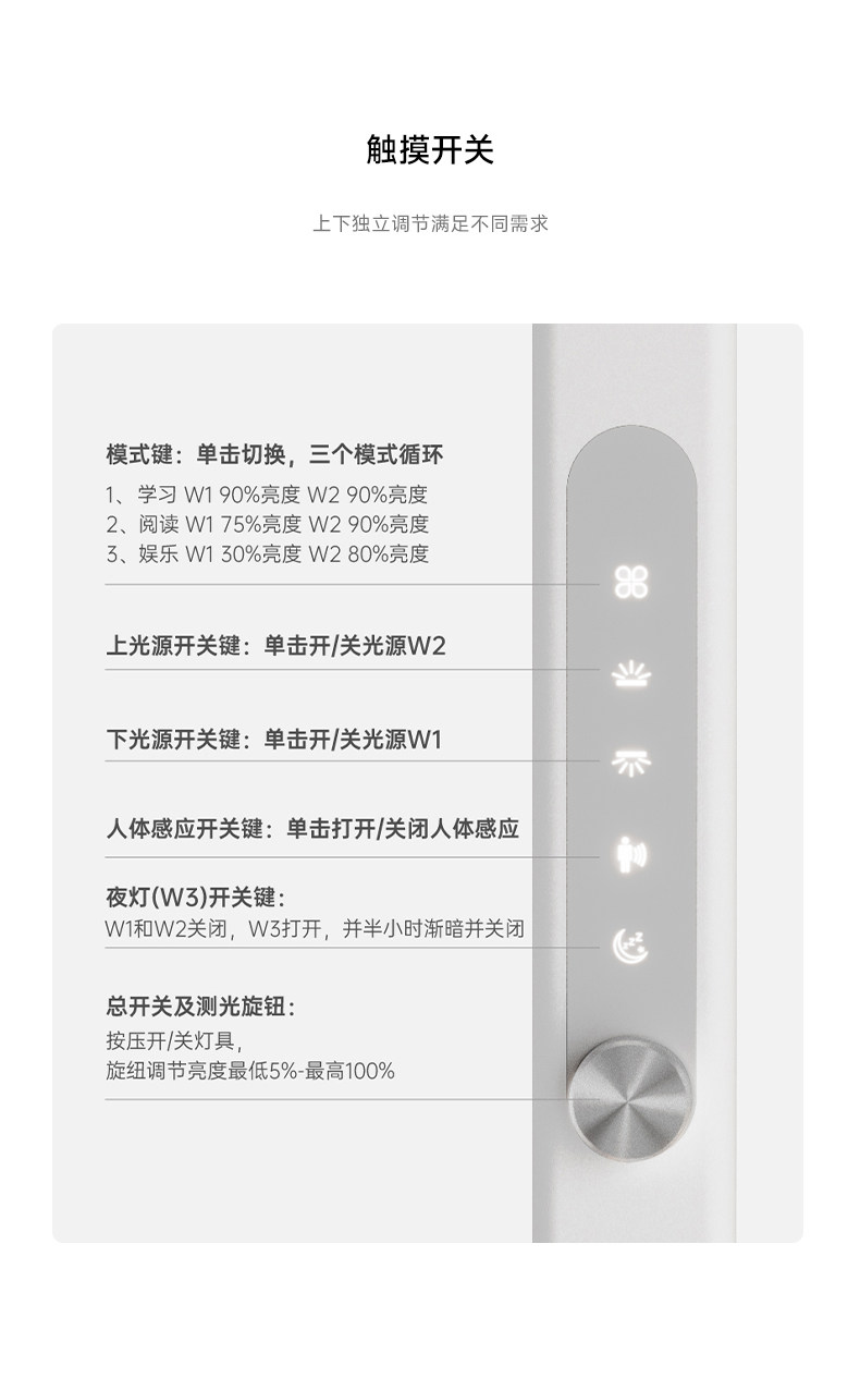 高灯大师落地灯儿童护眼灯学习专用阅读灯旋转升降全光谱立式台灯