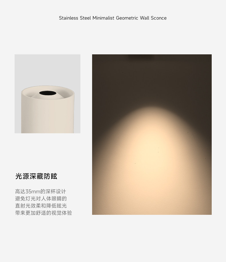 可可蛋奶明装射灯吸顶可摆头免开孔中古奶油风客厅无主灯天花防眩