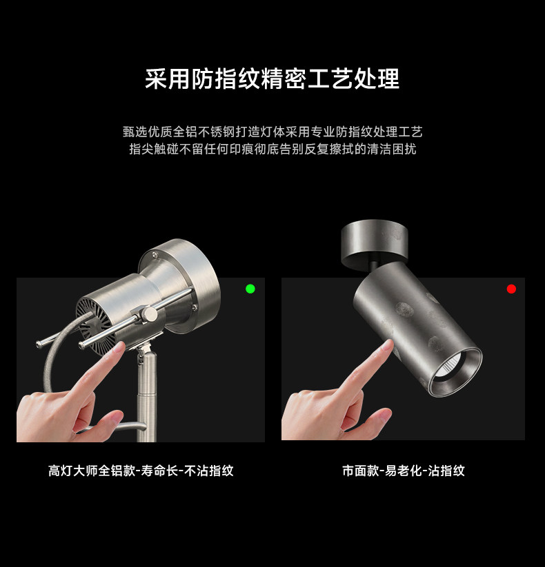 包豪斯落地灯客厅沙发旁不锈钢色可调角度伸缩灯头智能防眩阅读灯