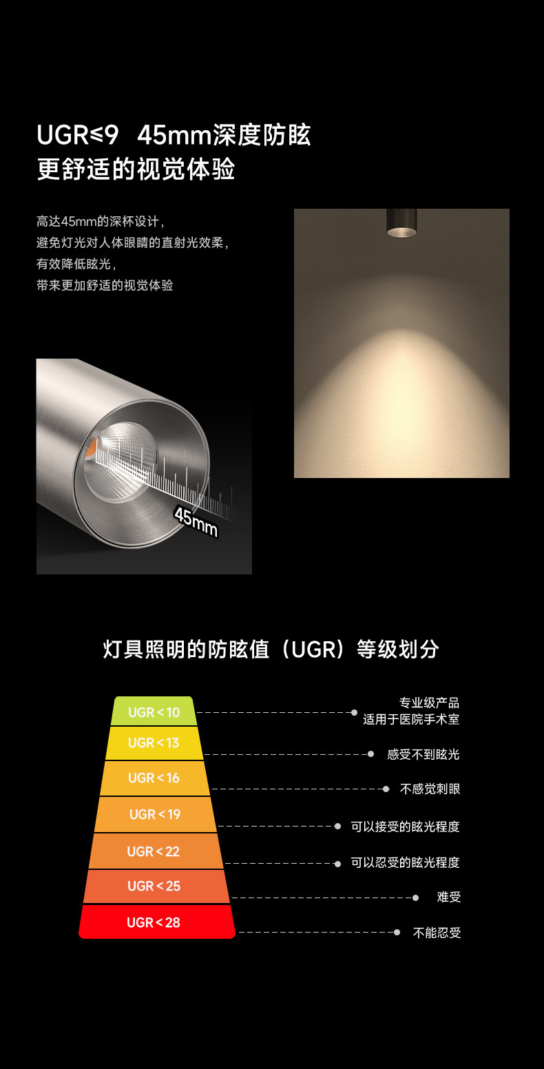明装轨道灯不锈钢色包豪斯轨道射灯中古防眩客厅书房led无主灯