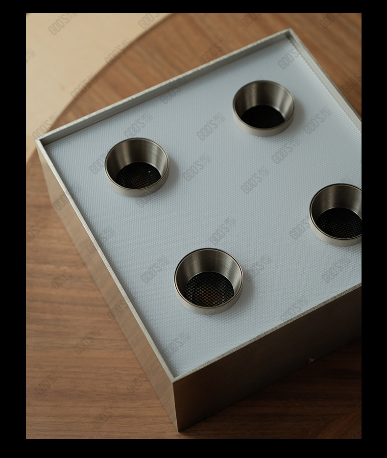 明装斗胆灯包豪斯吸顶灯四头不锈钢色筒射一体超薄防眩免开孔护眼