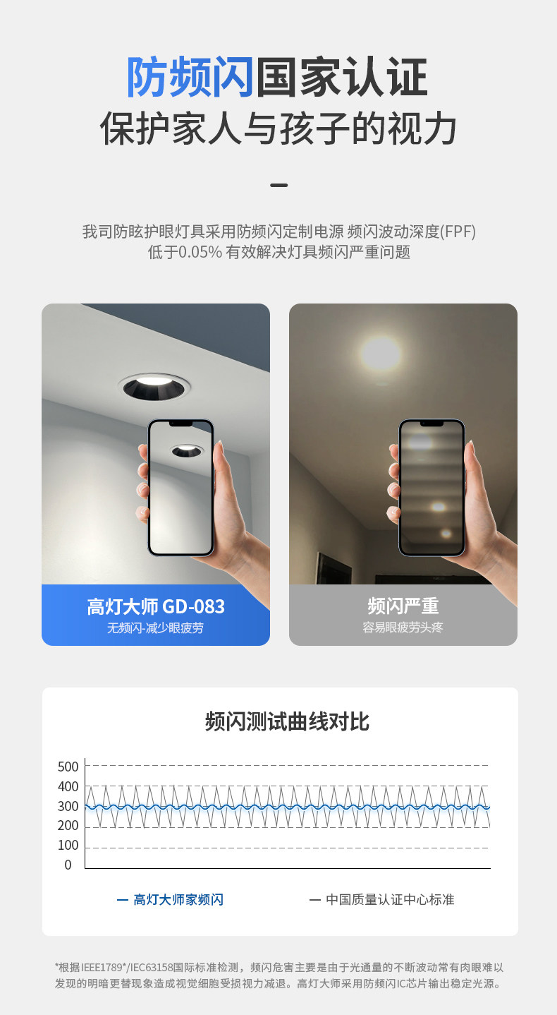【国补】深杯防眩筒灯嵌入式75mm全光谱透镜客厅吊顶无主灯高显色