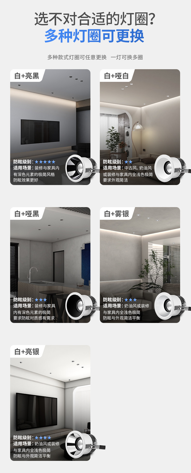 高灯大师射灯嵌入式深藏防眩天花灯暗装洞灯高显无主灯家用洗墙灯