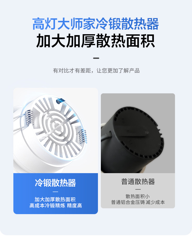 超薄筒灯侧发光嵌入式侧面灯带防眩护眼智能天花灯家用客厅无主灯