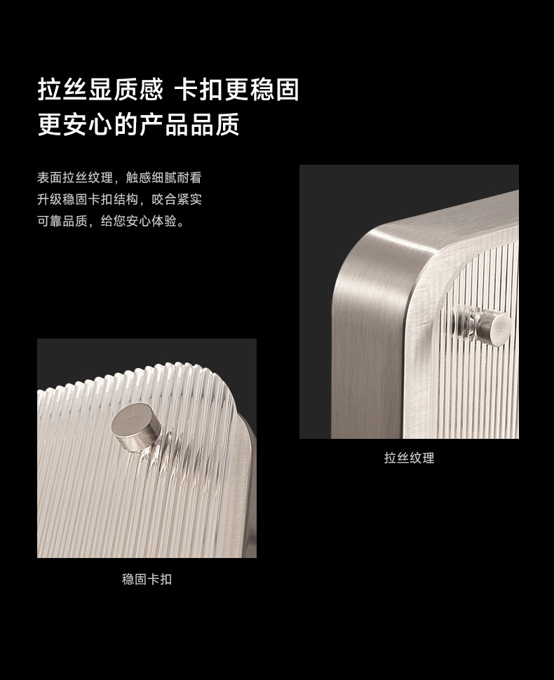 包豪斯吸顶灯不锈钢银色客厅卧室灯护眼中古冰块创意设计明装式