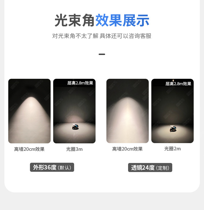 GDDS明装射灯筒灯led防眩免开孔吸顶灯圆形极简无主灯客厅卧室