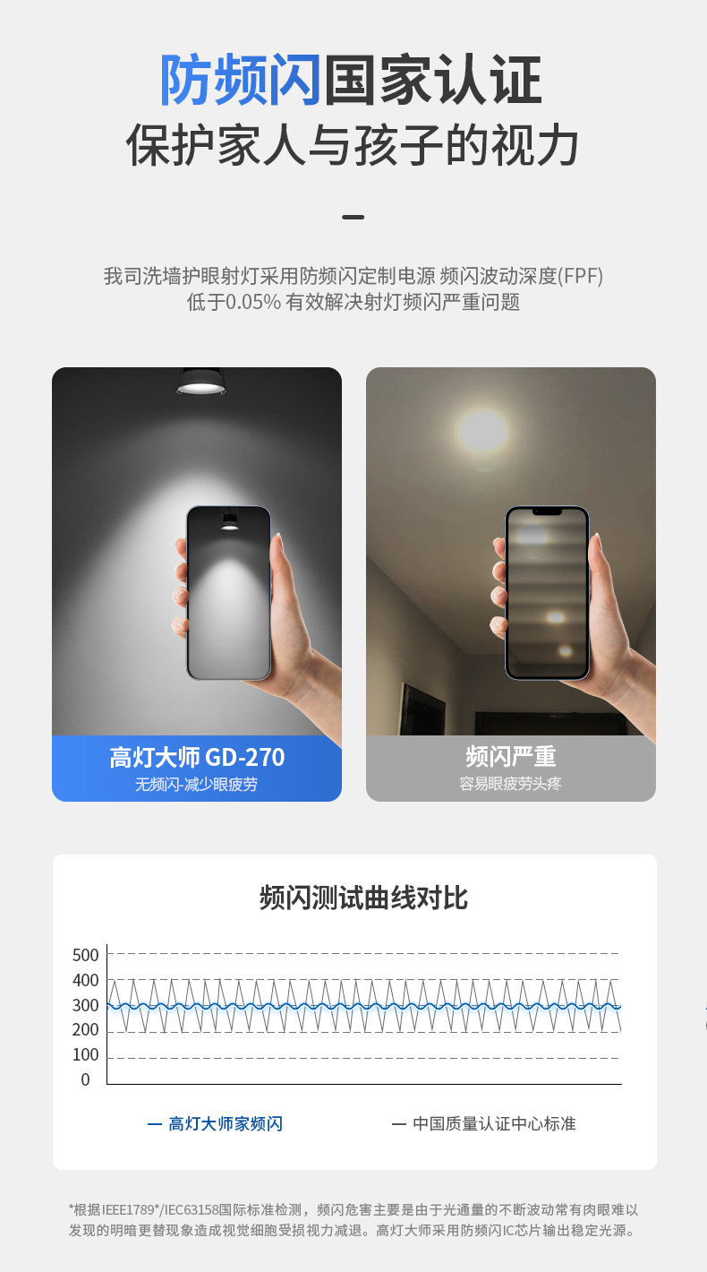 无边框筒灯嵌入式75mm孔灯家用防眩超薄射灯全光谱客厅智能无主灯