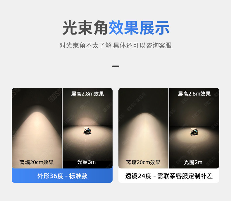 明装射灯吸顶开孔式led天花灯cob轨道灯可调角度床头象鼻灯无主灯