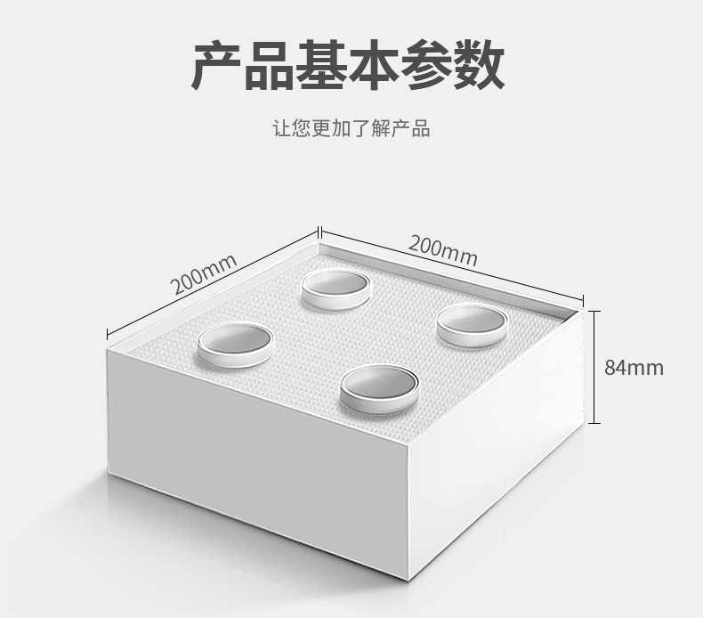 明装斗胆灯筒射一体超薄筒射灯客厅主灯智能卧室吸顶盒子灯高亮
